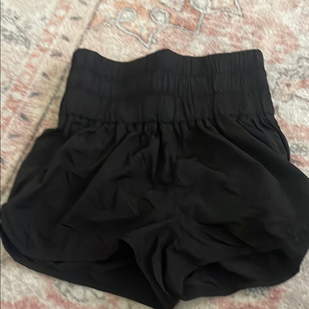 Black High-Waisted Shorts
